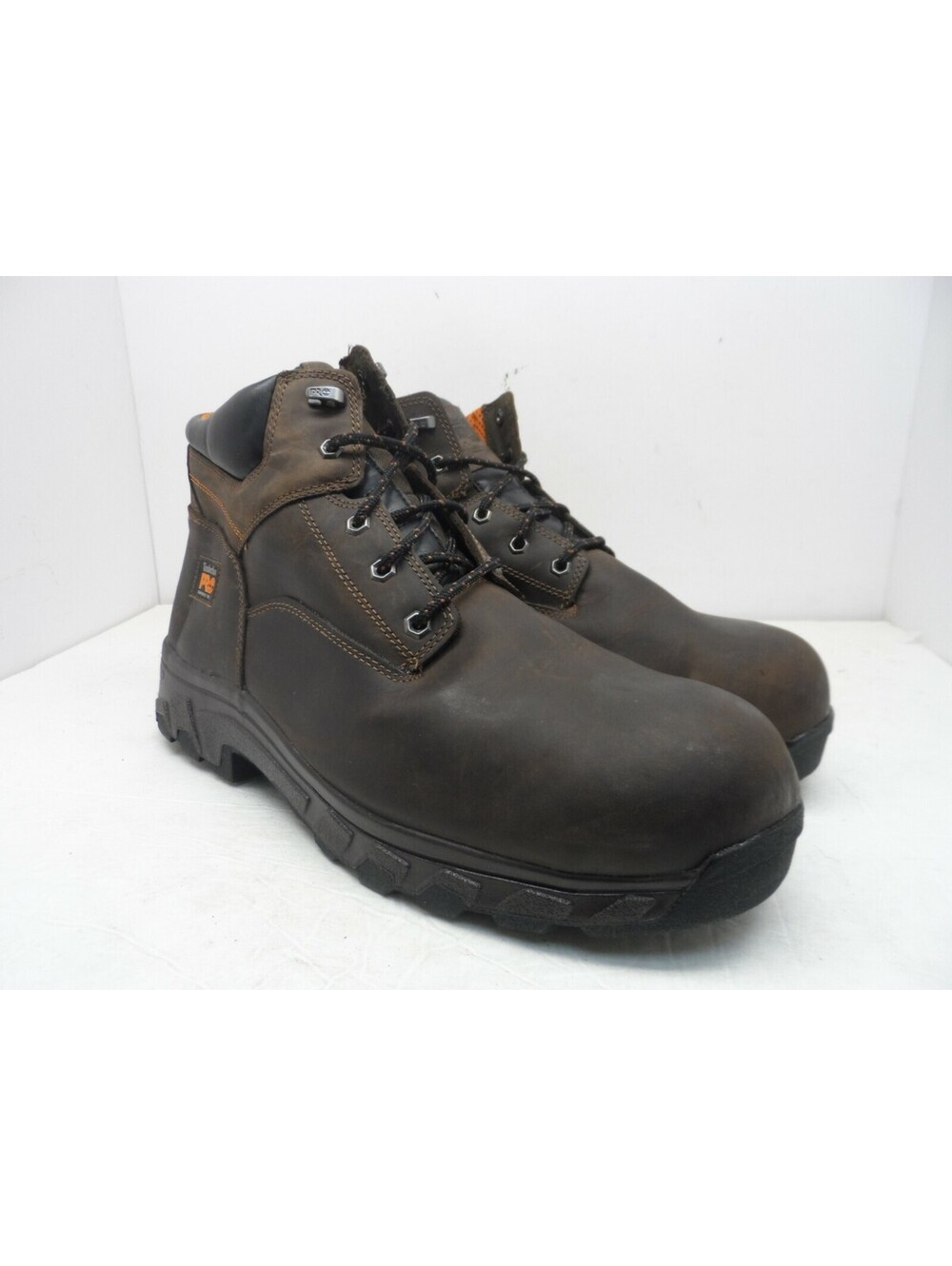 Timberland PRO Men's 6" Workstead A1KHV Comp Toe Work Boots Brown Size 14M